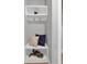 Mudroom features built-in storage, perfect for organizing essentials by the entrance at 3785 Pilgrim Mill Rd, Cumming, GA 30041