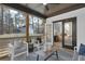 Relaxing screened patio with comfortable seating and backyard view at 3785 Pilgrim Mill Rd, Cumming, GA 30041