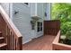 Backyard deck on a house with vinyl siding and a fence at 5029 David Pl, Smyrna, GA 30082