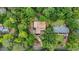 An aerial view of the house surrounded by lush greenery at 1997 N Landing Way, Marietta, GA 30066