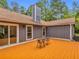 Backyard with a painted deck and outdoor seating area at 1997 N Landing Way, Marietta, GA 30066