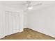 Clean bedroom features a large closet and neutral carpet at 1997 N Landing Way, Marietta, GA 30066