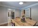 Dining room provides kitchen access and french door with a view at 527 Cass White Nw Rd, Cartersville, GA 30121