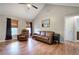 Spacious living room with vaulted ceilings and hardwood flooring and natural light at 527 Cass White Nw Rd, Cartersville, GA 30121