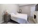Comfortable main bedroom featuring a spacious closet, fireplace, en-suite bathroom and vaulted ceiling at 527 Cass White Nw Rd, Cartersville, GA 30121