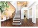 Grand foyer with hardwood floors and staircase at 5281 Tormeall Trce, Suwanee, GA 30024