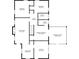 First floor layout featuring bedrooms, living room, kitchen, and screened porch at 664 Mcburnette Ne Rd, Marietta, GA 30068