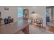 Home office featuring a wooden desk, bookshelf, and ample workspace at 664 Mcburnette Ne Rd, Marietta, GA 30068