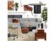 Design board showcases modern interior design with neutral colors, sleek furniture, and a vibrant plant display at 991 Sibley Ne Ln, Atlanta, GA 30324