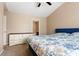 Main bedroom with dresser, large bed, and vaulted ceiling at 3313 Thornbridge Dr, Powder Springs, GA 30127