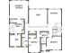 Second-story floor plan featuring bedrooms, bathrooms, retreat, and an owner's retreat with walk-in closet at 4835 Beechnut Circle, Cumming, GA 30028