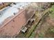 Bird's eye view of townhome complex showing back access and well maintained roof at 3187 Abbeywood Dr, Decatur, GA 30034