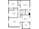 Layout of the home showing bedroom, bathroom, kitchen and living room sizes at 3187 Abbeywood Dr, Decatur, GA 30034