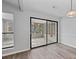 Dining room with sliding doors that lead to a sun room at 3193 Deshong Dr, Stone Mountain, GA 30087
