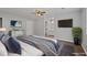 Spacious main bedroom with a walk-in closet and en-suite bathroom, virtually staged for enhanced appeal at 3193 Deshong Dr, Stone Mountain, GA 30087