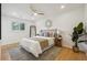 Beautiful bedroom features recessed lighting, a ceiling fan, and a large window at 1667 Atherton Cir, Decatur, GA 30035