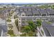 Aerial view showcasing a community with well-maintained homes, green spaces, and a walkable neighborhood layout at 392 Concord St, Alpharetta, GA 30009
