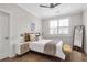 Bright bedroom features hardwood floors, a ceiling fan, and a well-lit, comfortable space at 392 Concord St, Alpharetta, GA 30009