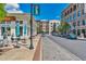 Street view of restaurant with outdoor seating in a walkable downtown setting at 392 Concord St, Alpharetta, GA 30009