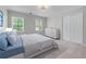 Bright bedroom with large closets, a neutral wall color and a comfortable bed at 763 Old Paper Mill Se Dr, Marietta, GA 30067
