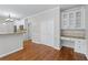 Open concept kitchen with breakfast bar, workspace and stainless steel appliances at 763 Old Paper Mill Se Dr, Marietta, GA 30067