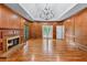 Spacious living room with wood burning fireplace at 763 Old Paper Mill Se Dr, Marietta, GA 30067