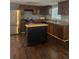 Well-equipped kitchen features stainless steel appliances and a center island at 2030 Carr Rd, Conyers, GA 30012
