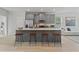 Modern kitchen featuring a large island, stainless steel appliances, sleek cabinetry, and open layout at 3142 Washburn St, Atlanta, GA 30354