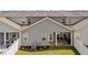 Relaxing covered patio and fenced yard space perfect for outdoor enjoyment, entertainment and privacy at 117 Point View Dr, Canton, GA 30114