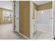 Neutral bathroom showcasing a tub and shower at 2457 Swan Lake Dr, Grayson, GA 30017
