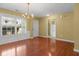 Dining room with chandelier and lots of natural light at 2457 Swan Lake Dr, Grayson, GA 30017