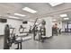 Gym featuring cardio machines, weight machines, and free weights on a rubber floor at 620 Peachtree Ne St # 403, Atlanta, GA 30308