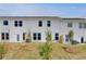 Backyard with a manicured lawn and newly planted trees providing a serene outdoor space at 305 Heavenly Hollow Pl, Mcdonough, GA 30253