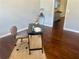 Functional home office with hardwood floors, neutral walls, and a desk, creating a conducive environment at 4790 Brandon Acres Ln, Buford, GA 30519