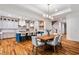 Open concept kitchen features a large island with seating and modern appliances at 2585 Hickory Rd, Canton, GA 30115
