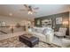 Cozy living area features a ceiling fan and lots of natural light at 285 Turtle Rock Pl, Acworth, GA 30101