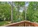 Scenic view of lush greenery and pond from the deck at 3780 Bays Ferry Way, Marietta, GA 30062