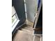Carpeted stairs with stylish railings, providing a safe and elegant transition between floors at 4701 Flat Shoals Rd # 65A, Union City, GA 30291