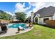 Beautiful in-ground pool, deck with lounge chairs, outdoor dining, lush landscaping, and ample space for entertaining at 503 Chatfield Nw Way, Marietta, GA 30064