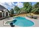 Gorgeous pool with patio, poolside furniture and large backyard at 503 Chatfield Nw Way, Marietta, GA 30064