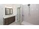 Bathroom featuring a glass-enclosed shower and a modern vanity at 707 Dodd N Ln # 164, Buford, GA 30518