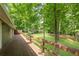 Large deck overlooking a lush green backyard with mature trees at 789 Concord Sw Rd, Smyrna, GA 30082