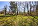 Spacious backyard featuring a well-maintained lawn and mature trees offering shade at 141 Nathan Rd, Atlanta, GA 30331
