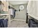 Walk-in closet featuring extensive shelving and hanging storage at 108 Shawville Ln, Peachtree City, GA 30269