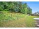 Large, grassy backyard with a privacy fence and mature trees at 2717 High Creek Run, Dacula, GA 30019