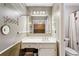 Bathroom with vanity and shower/tub combo at 3665 Pine St, Atlanta, GA 30340