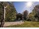 Scenic view of a covered bridge surrounded by lush greenery and a natural landscape at 379 Morgan Rd, Carrollton, GA 30116