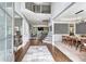 Spacious foyer with hardwood floors, high ceilings, and a staircase leading to the upper level at 4045 Bridle Ridge Dr, Suwanee, GA 30024