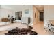 Inviting living area featuring an open layout, contemporary furniture, and light hardwood floors throughout at 775 Juniper Ne St # 612, Atlanta, GA 30308