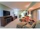Finished basement boasts a fireplace, TV area, and comfortable seating, perfect for relaxing and entertaining at 3320 Bryant Ln, Marietta, GA 30066